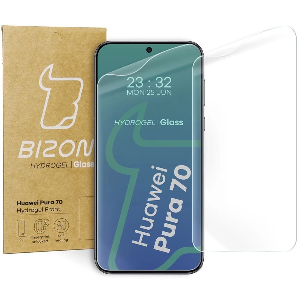Fólie hydrogelová na displej Bizon Glass Hydrogel Front do Huawei Pura 70 [2 PACK] - 1