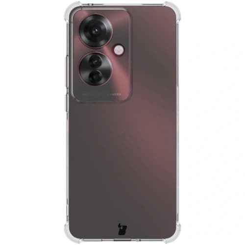 Bizon Case Clear Pack Hülle + 2x Schutzfolie für Oppo Reno11 F 5G klar