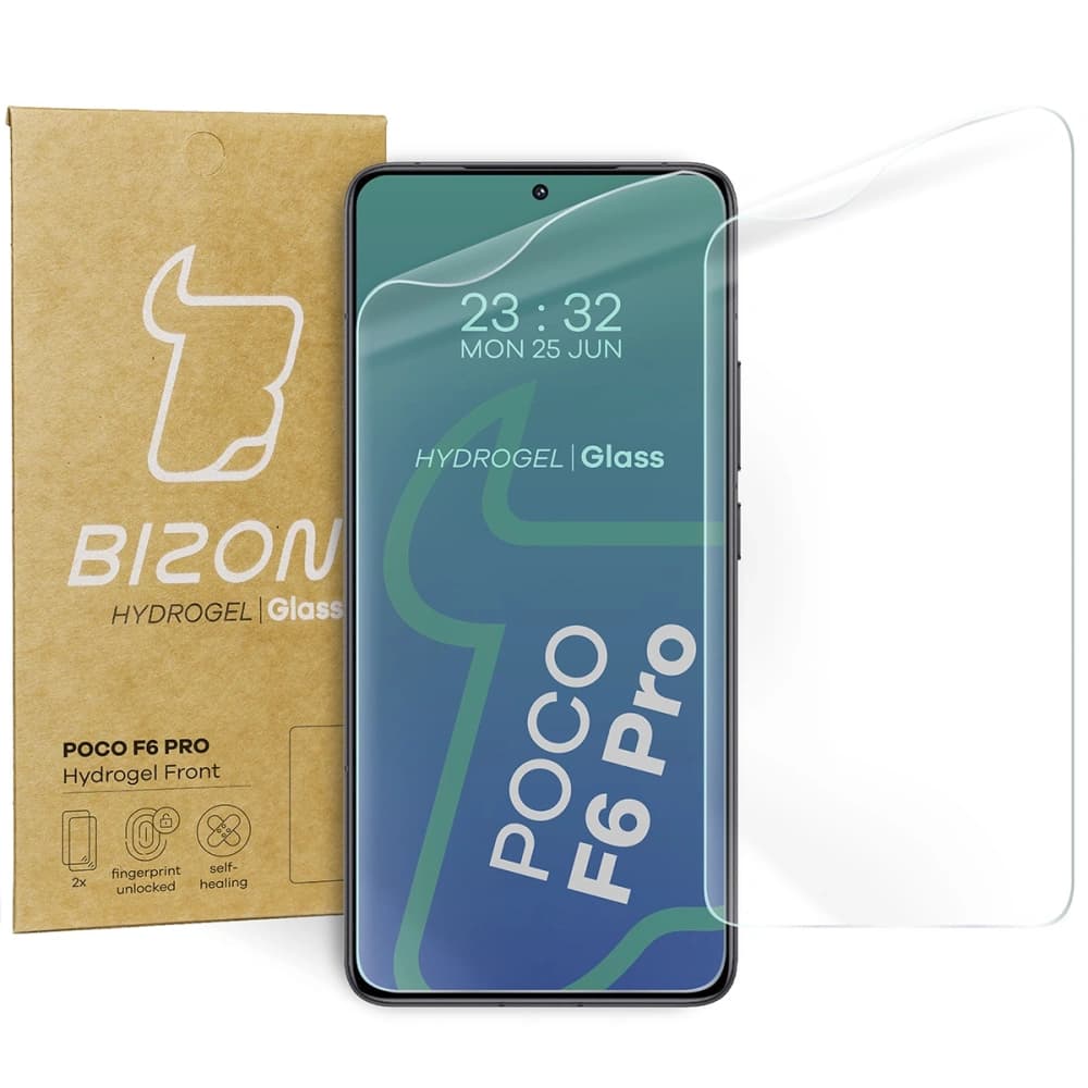 Bizon Glass Hydrogel Front Xiaomi Poco F6 Pro [2 PACK] - 1