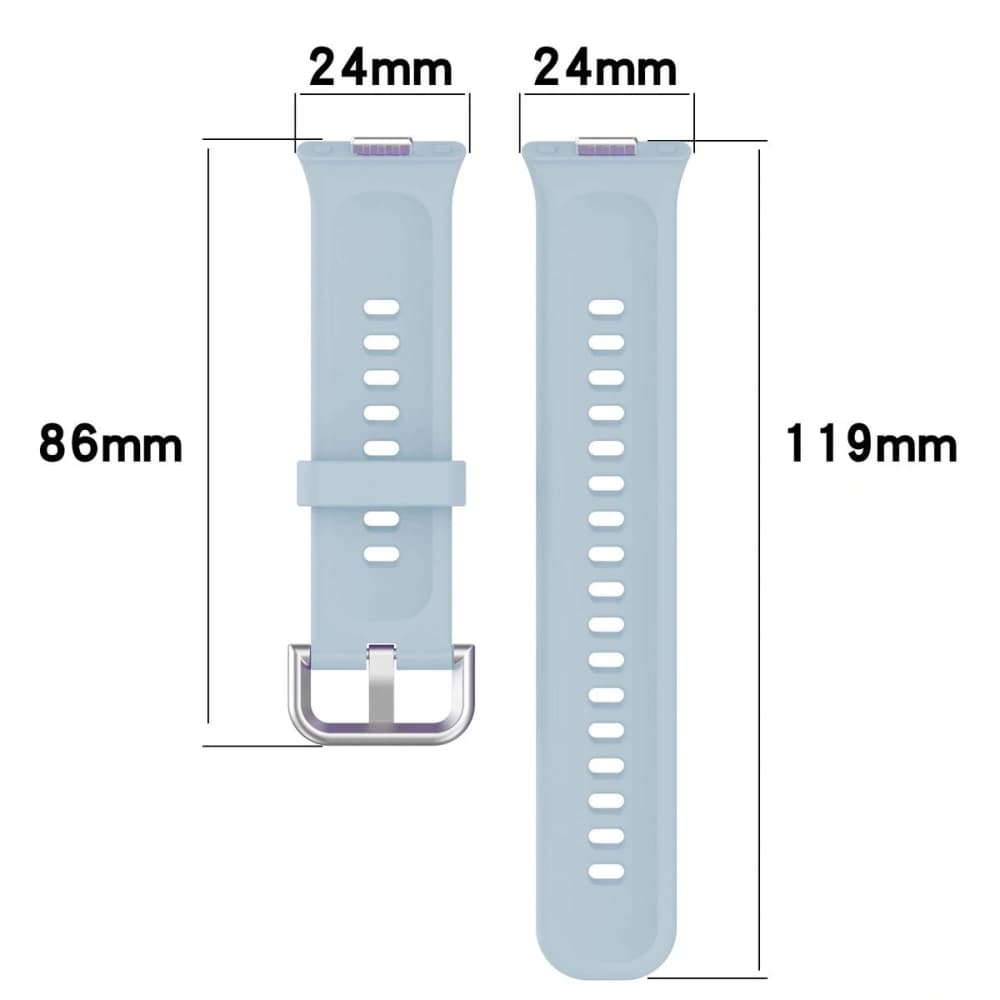 Bizon Strap Uhr Silikon Pro Huawei Watch Fit 3 hellblau - 5