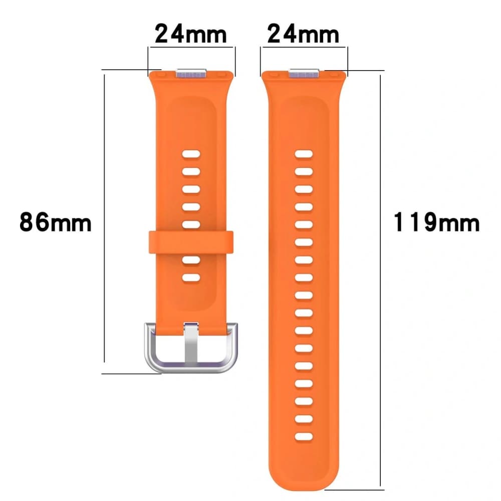Bizon Strap Uhr Silikon Pro Huawei Watch Fit 3 orange - 3