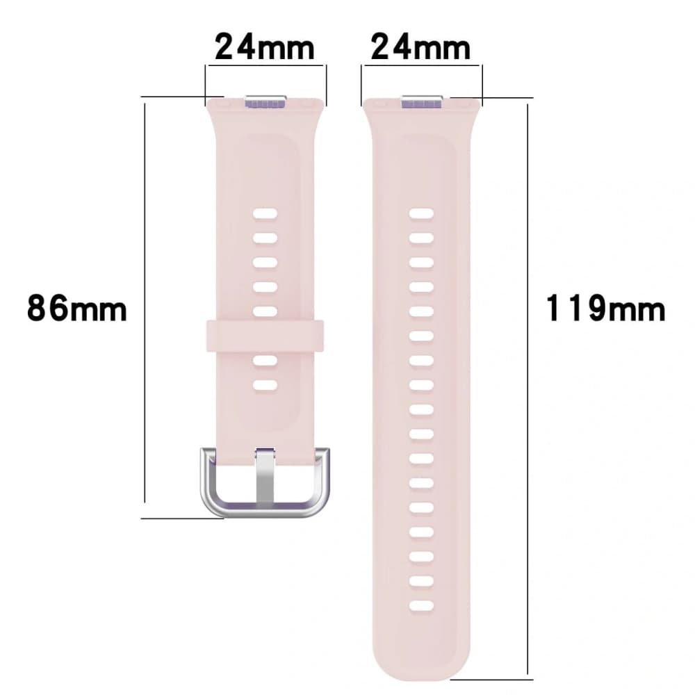 Bizon Strap Uhr Silikon Pro Huawei Uhr Fit 3 hellrosa - 3