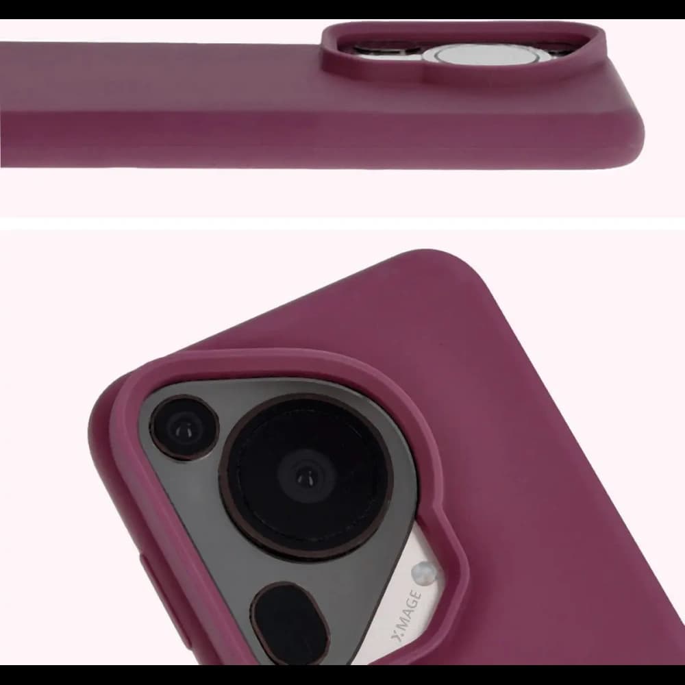 Silikonul etui Bizon Soft Case pentru Huawei Pura 70 Ultra de culoare violet închis - 10
