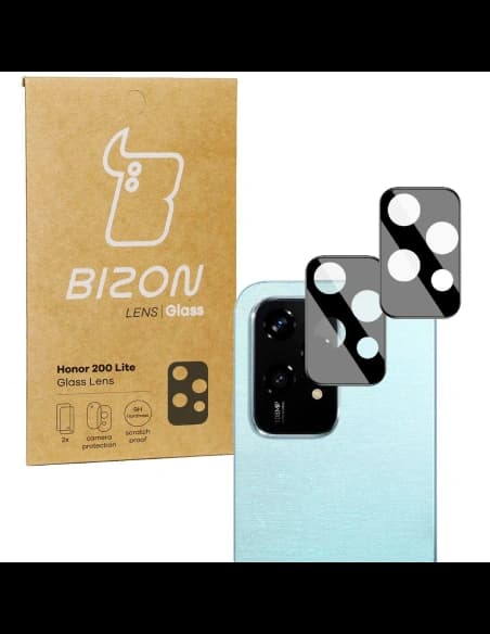 Szkło na aparat Bizon Glass Lens do Honor 200 Lite [2 PACK]