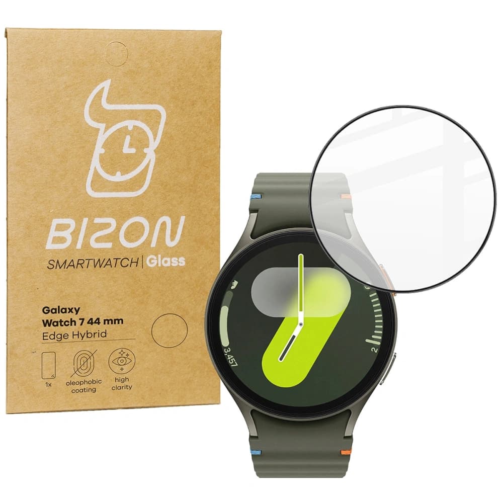 Bizon üvegóra Edge Hybrid Samsung Galaxy Watch 7 44 mm fekete - 1
