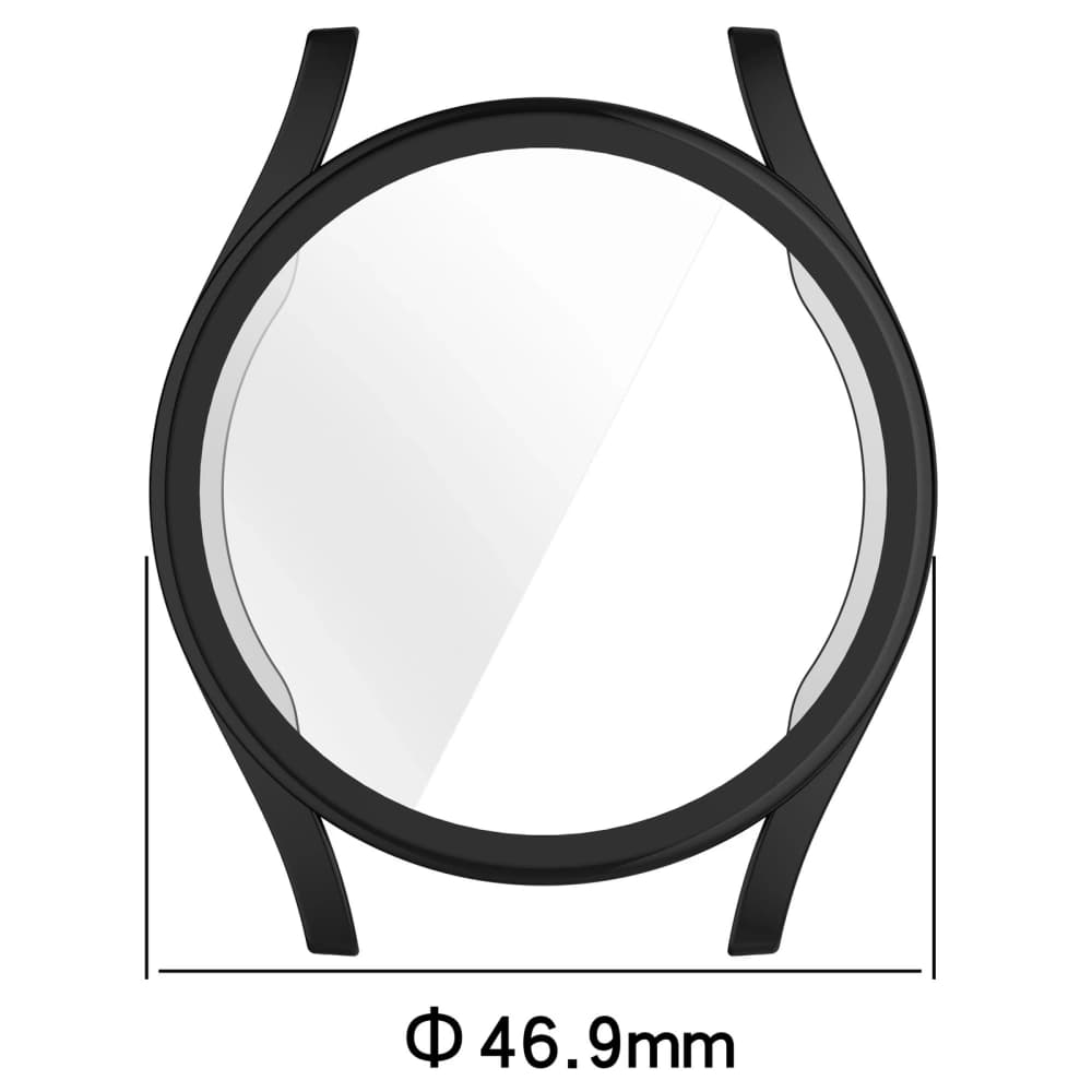 Etui z osłoną ekranu Bizon Case Watch Felipe do Samsung Galaxy Watch 7 44 mm czarne - 2