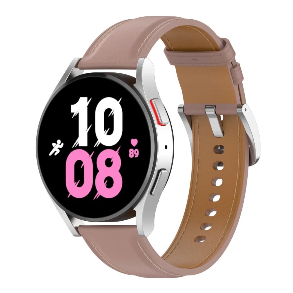 Pasek Bizon Strap Watch Casual do Samsung Galaxy Watch FE/7/6/6 Classic/5/5Pro/4/4 Classic różowy - 1