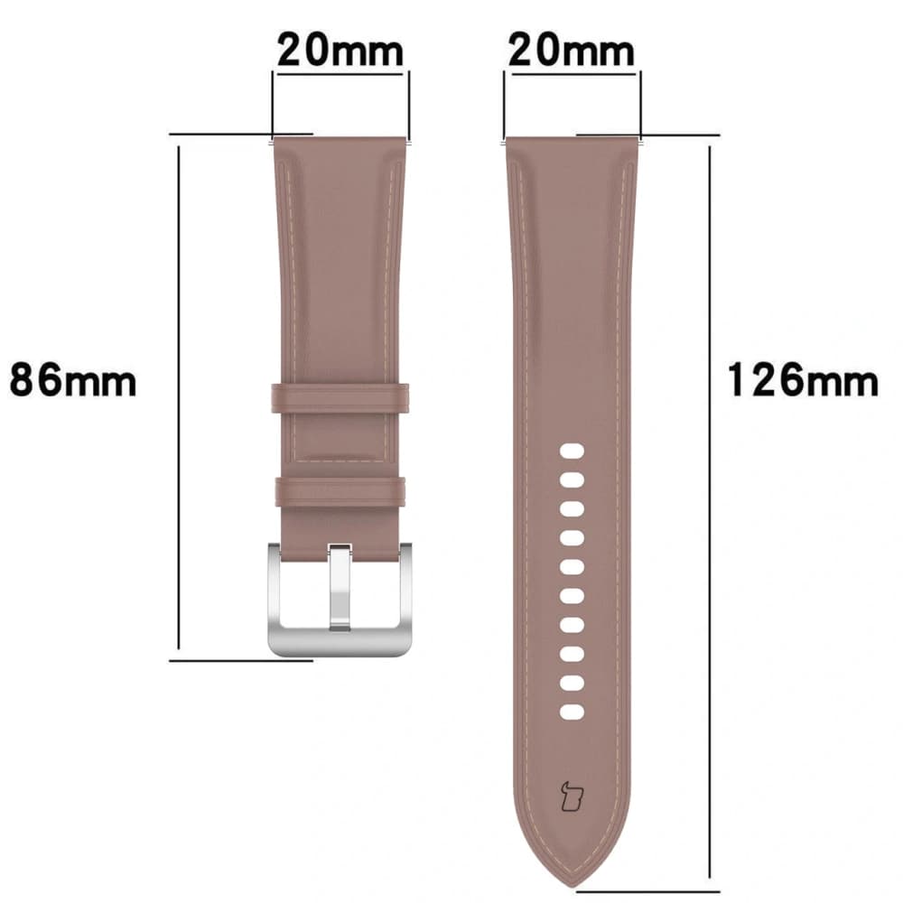 Pasek Bizon Strap Watch Casual do Samsung Galaxy Watch FE/7/6/6 Classic/5/5Pro/4/4 Classic różowy - 2