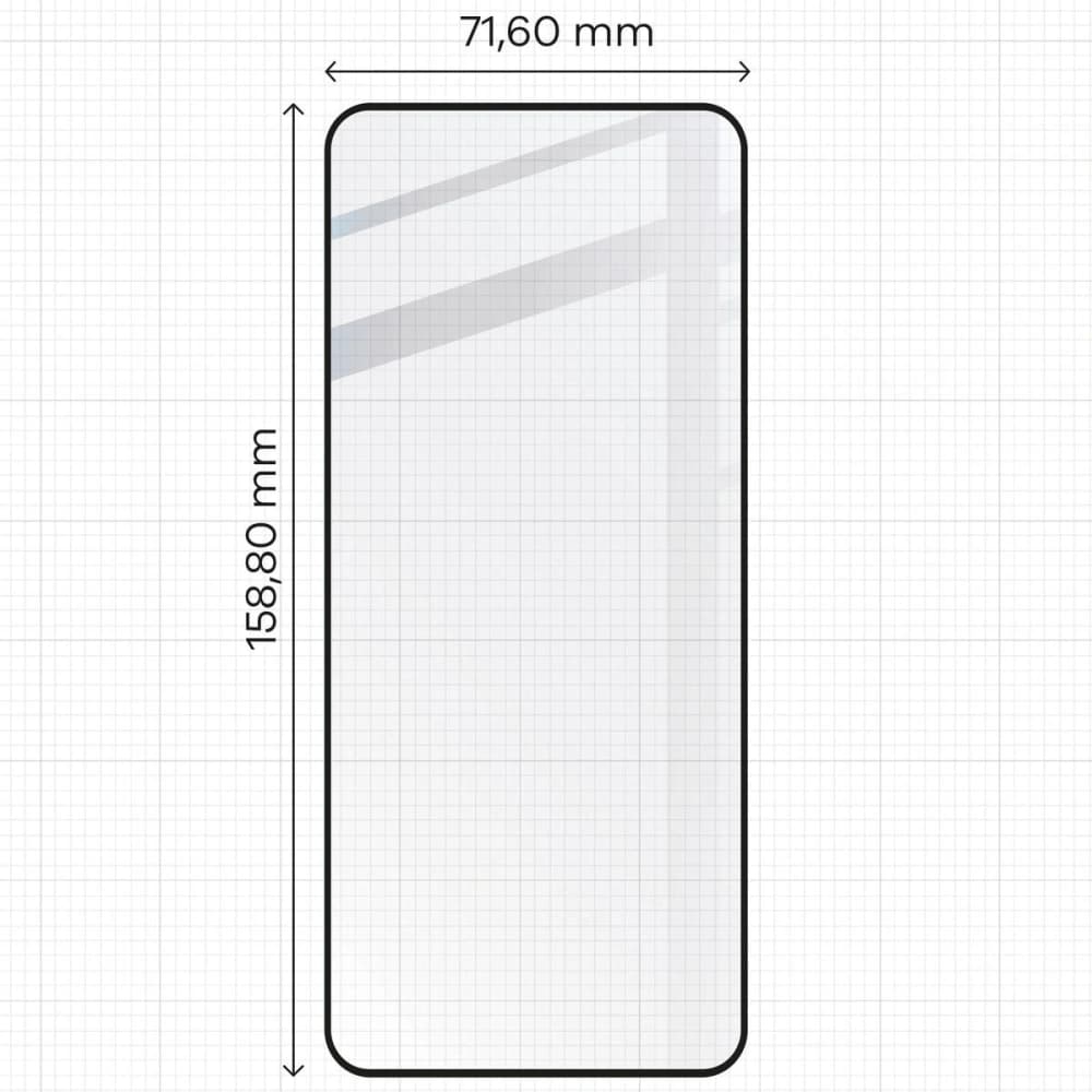 Tvrzené sklo Bizon Glass Edge 2 pro OnePlus Nord 4 černý rámeček - 2