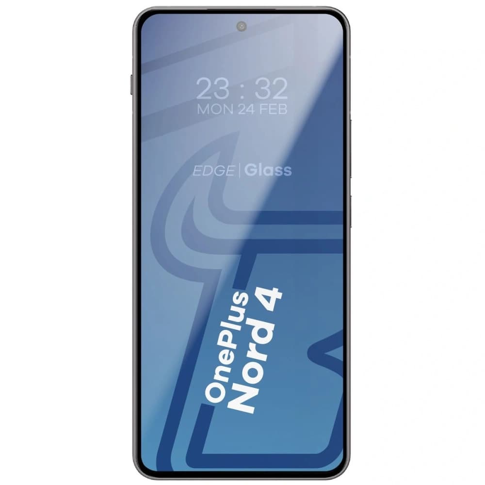 Tvrzené sklo Bizon Glass Edge 2 pro OnePlus Nord 4 černý rámeček - 4