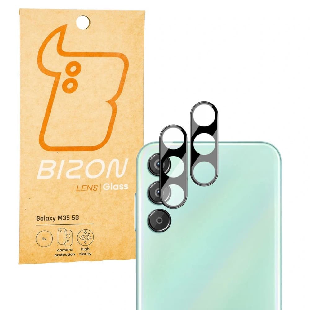 Sklo na aparát Bizon Glass Lens do Samsung Galaxy M35 5G [2 PACK] - 1