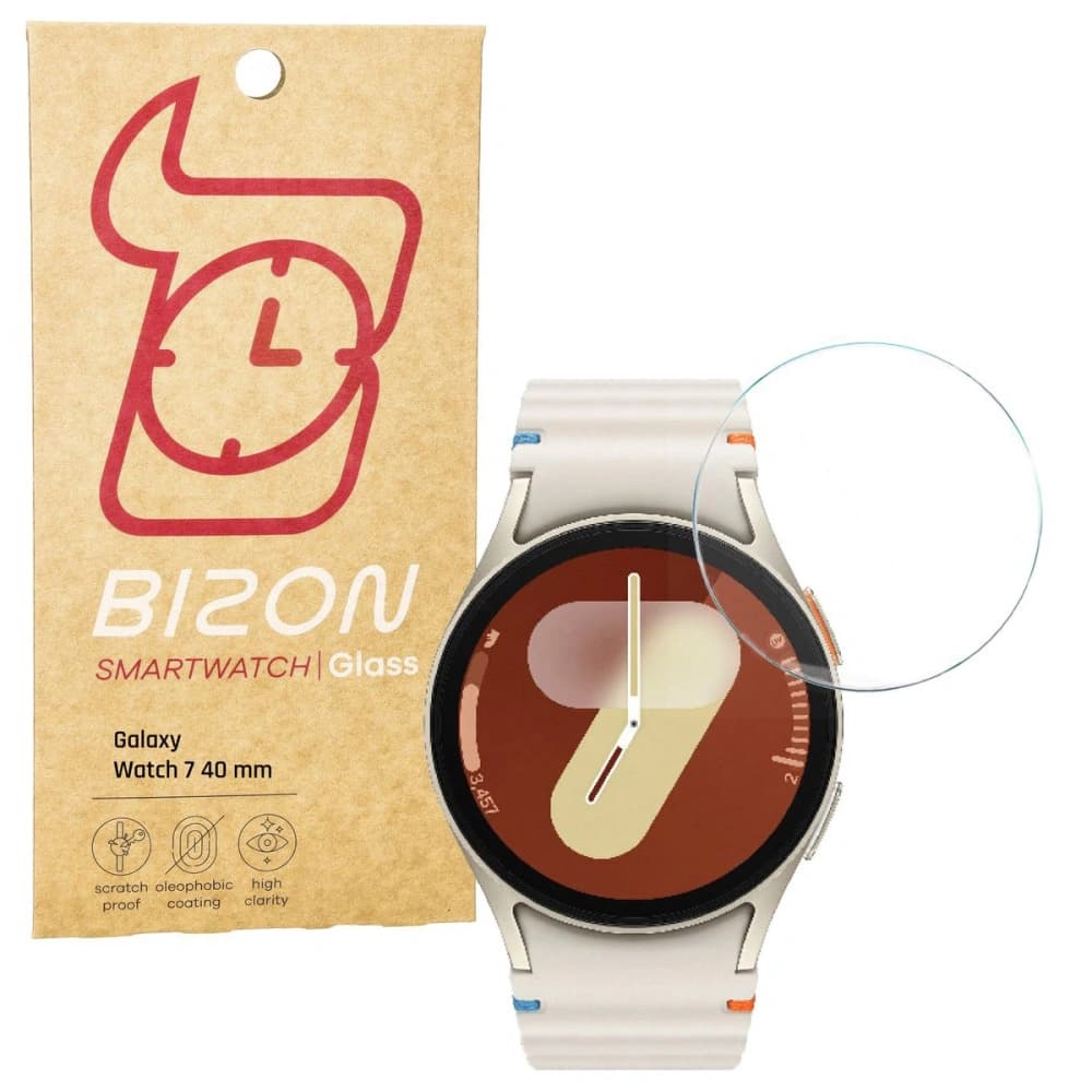 Tvrzené sklo na displej Bizon Glass Watch Clear do Samsung Galaxy Watch 7 40 mm - 1