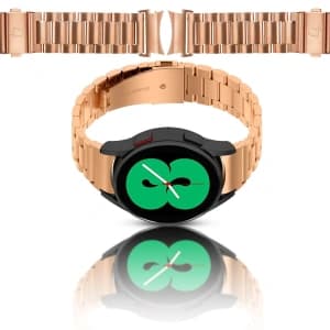 Bizon Strap Watch Aura Samsung Galaxy Watch FE/7/6/6 Classic/5/5 Pro/4/4 Classic rose gold