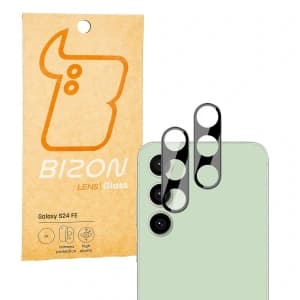 Sklo na fotoaparát Bizon Glass Lens pro Samsung Galaxy S24 FE [2 PACK]