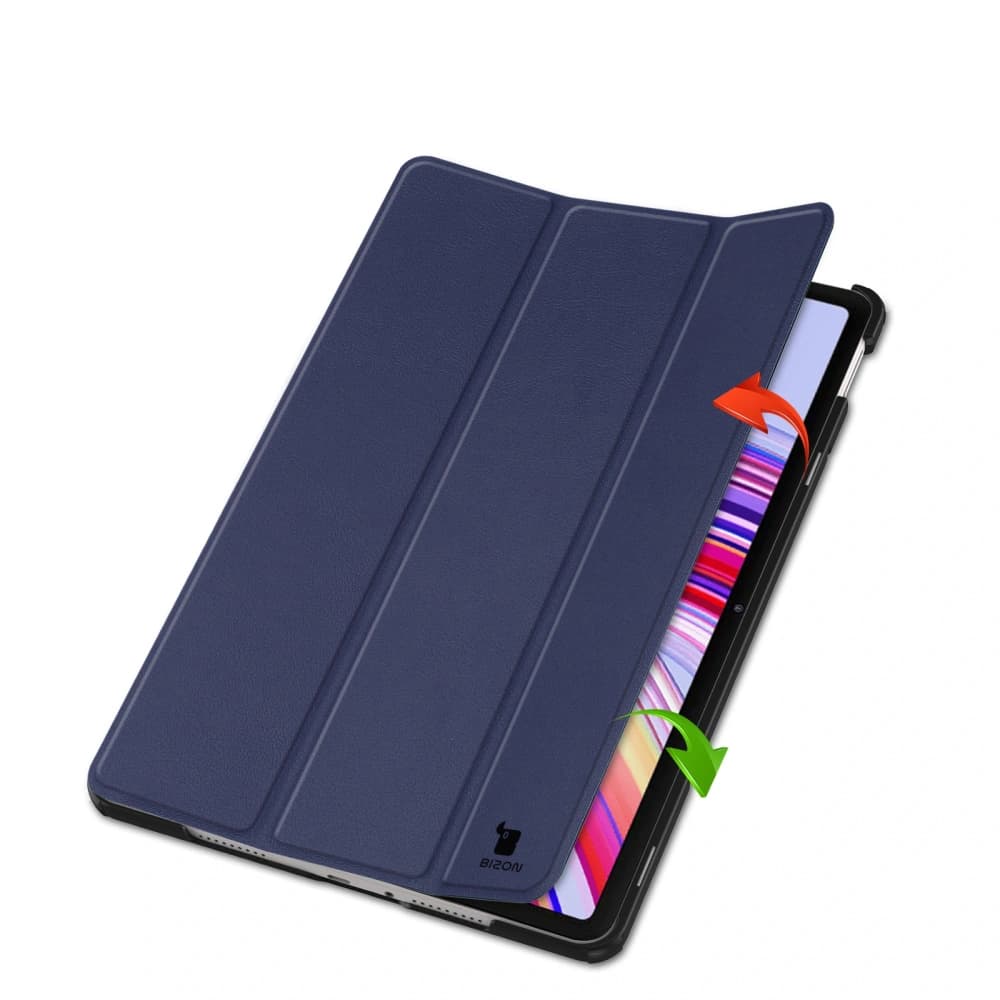 Etui s klopou Bizon Case Tab Croc pro Xiaomi Redmi Pad Pro 12.1 modré - 4