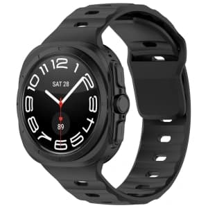 Bizon Strap Watch Silicone Samsung Galaxy Watch Ultra 47 mm black