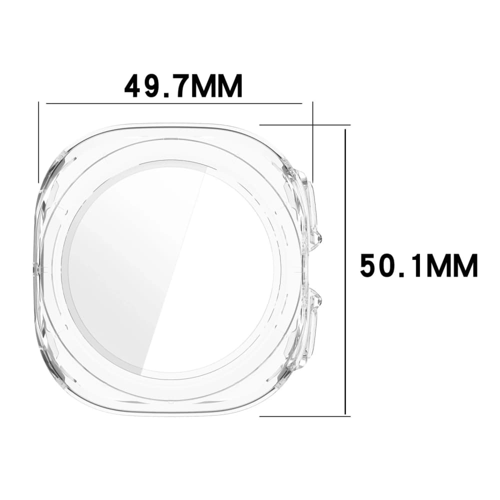 Etui se sklem pro hodinky Bizon Case+Glass Watch do Samsung Galaxy Watch Ultra 47 mm průhledné - 3