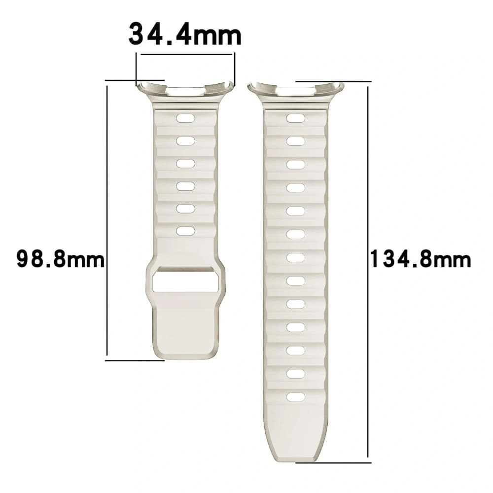 Bizon Strap Watch Silicone Samsung Galaxy Watch Ultra 47 mm light beige - 3