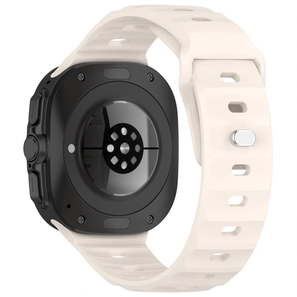 Bizon Strap Watch Silicone Samsung Galaxy Watch Ultra 47 mm light beige - 4