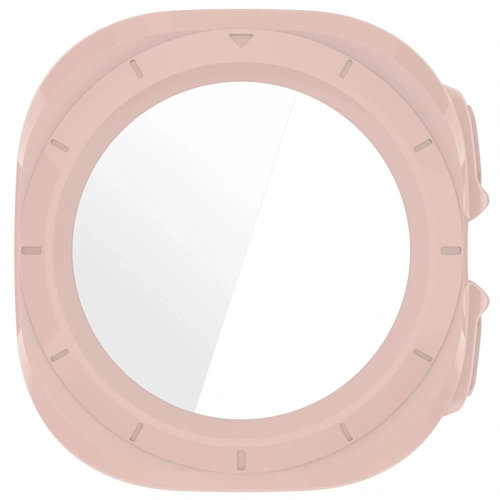 Etui se sklem na hodinky Bizon Case+Glass Watch do Samsung Galaxy Watch Ultra 47 mm růžové - 8