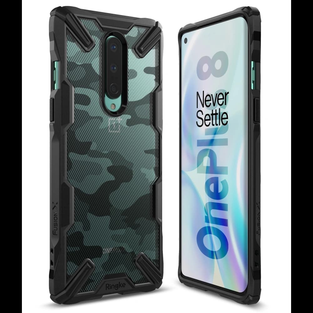 Ringke OnePlus Koffer Fusion-X 8 Camo (Moro) Schwarz - 1