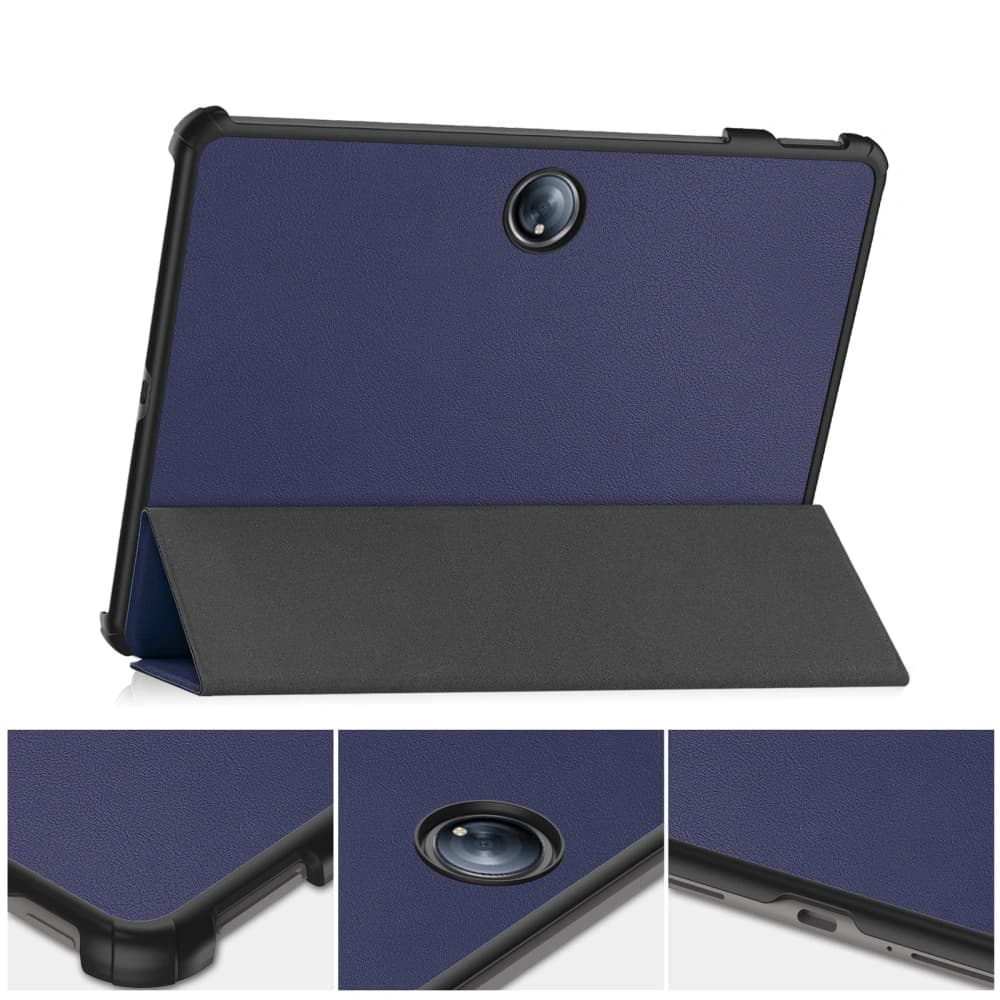 Etui z klapką Bizon Case Tab Croc do OnePlus Pad 2 / Pad Pro granatowe - 6