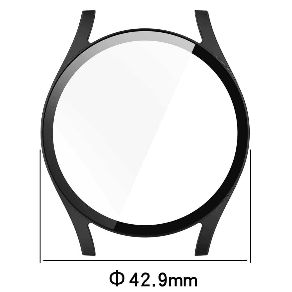 Etui se sklem na hodinky Bizon Case+Glass Watch pro Samsung Galaxy Watch 7 40 mm černé - 2