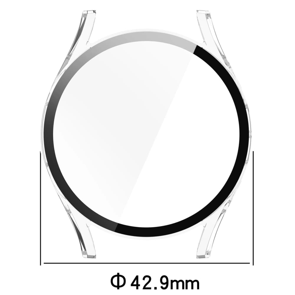 Etui se sklem na hodinky Bizon Case+Glass Watch pro Samsung Galaxy Watch 7 40 mm průhledné - 2