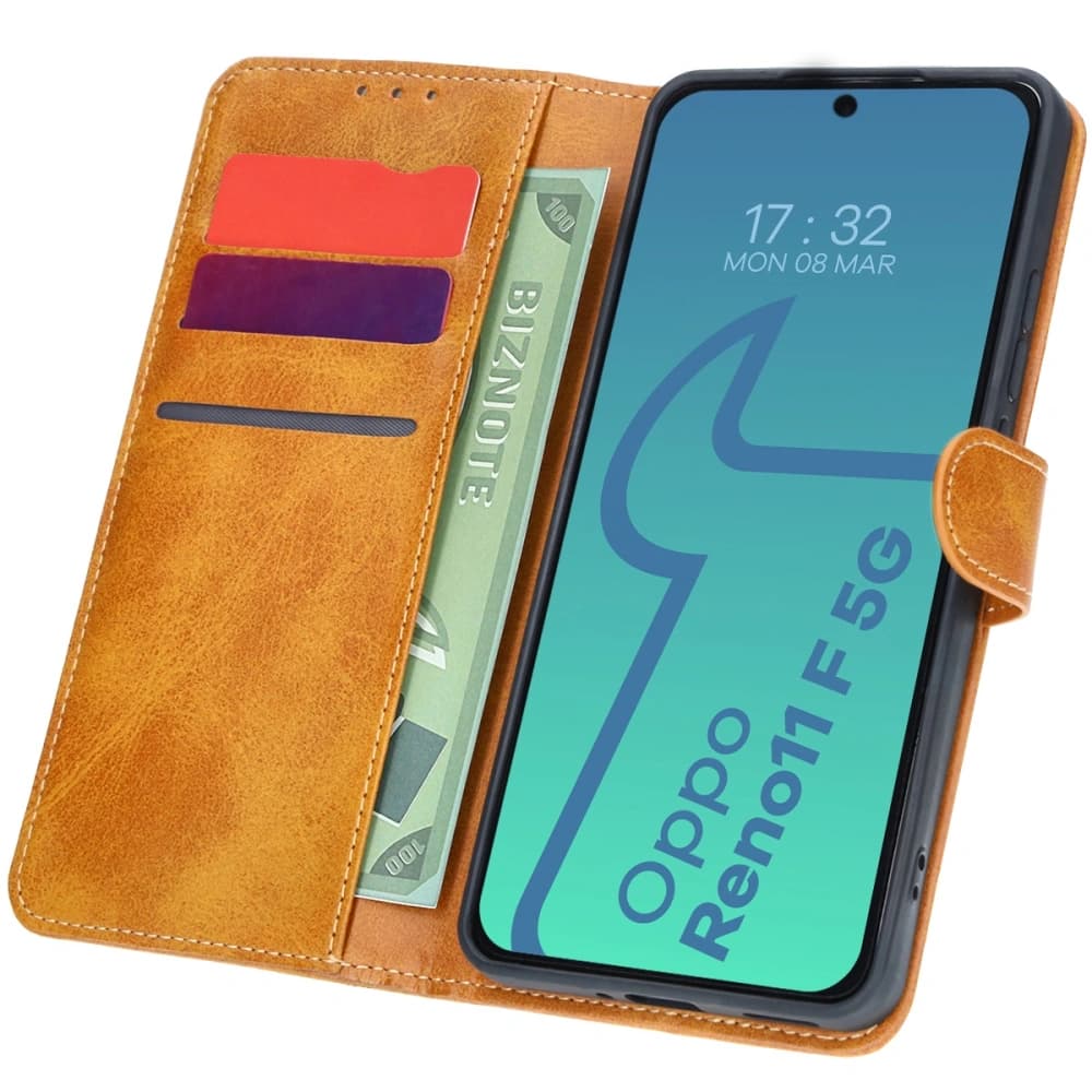 Bizon Case Pocket Oppo Reno11 F 5G brown - 1