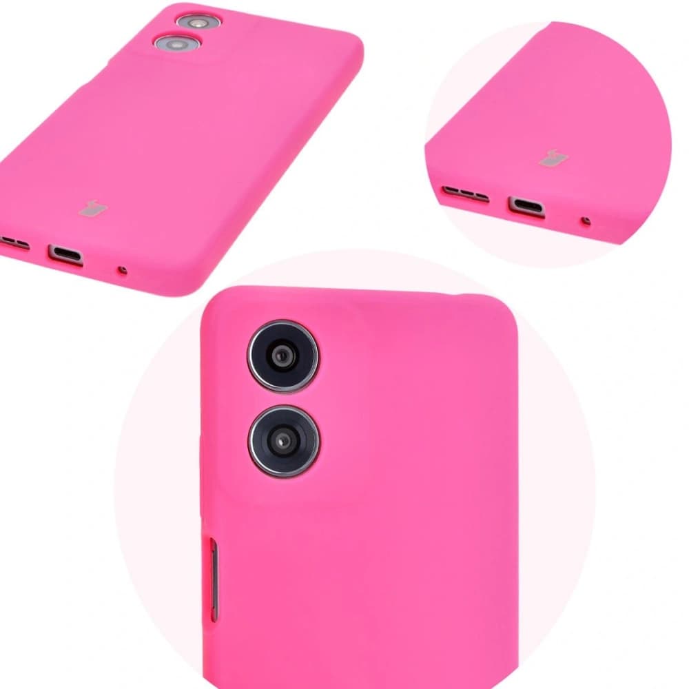 Bizon Soft Case Motorola Moto G04 neon pink - 12