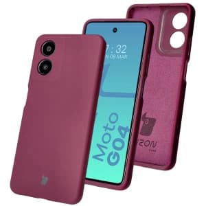 Bizon Soft Case Motorola Moto G04 dunkel lila