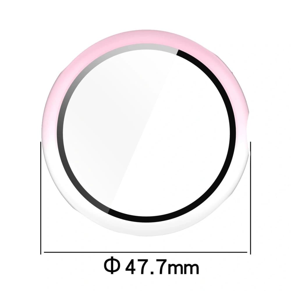 Bizon Case+Glass Watch Google Pixel Watch 3 45mm white pink - 2