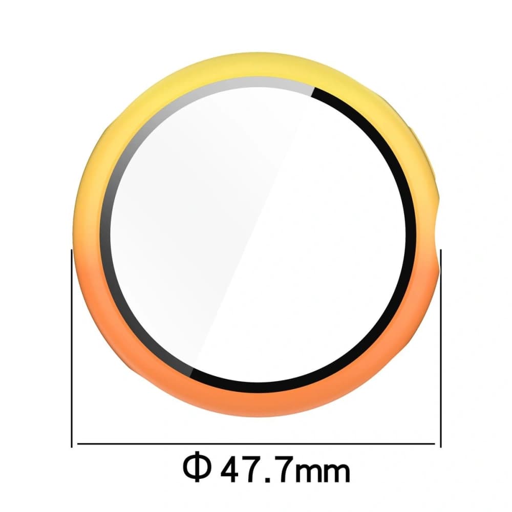 Bizon Case+Glass Watch Google Pixel Watch 3 45mm yellow-orange - 2