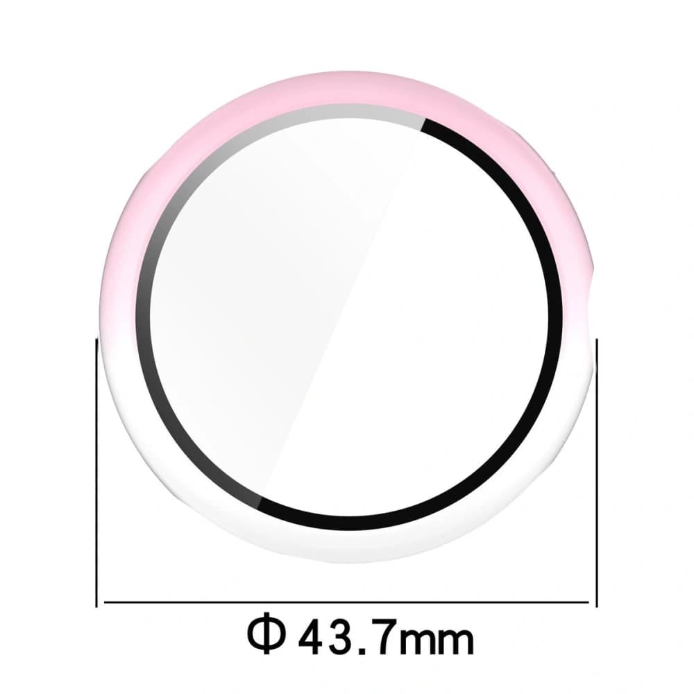 Bizon Case+Glass Watch Google Pixel Watch 3 41mm white pink - 2