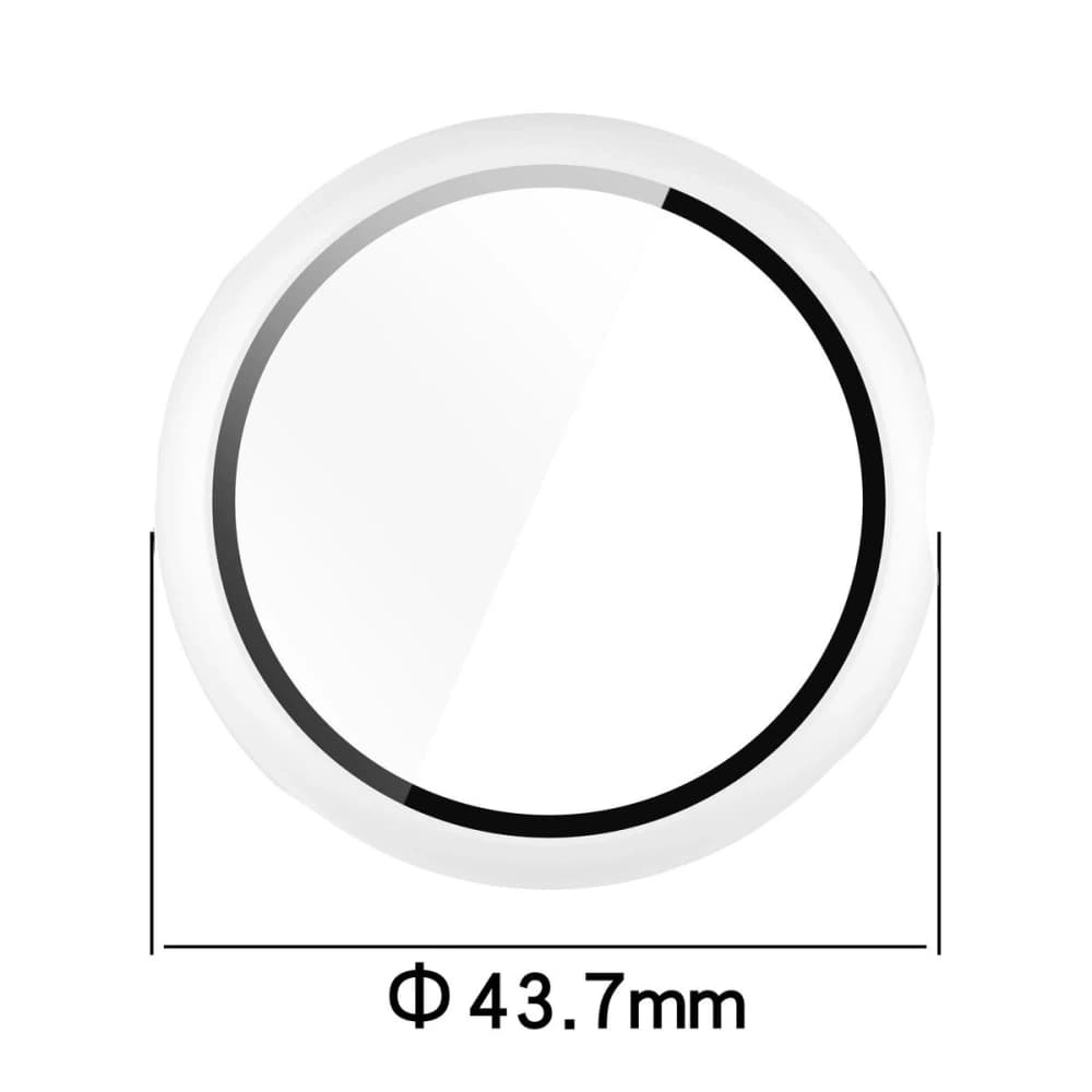 Bizon Case+Glass Uhren Google Pixel Uhr 3 41mm weiß - 2