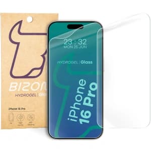 Folia hydrożelowa na ekran Bizon Glass Hydrogel Front do Apple iPhone 16 Pro [2 PACK]