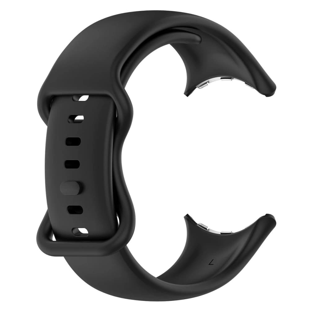 Bizon Strap Uhr Silikon Google Pixel Uhr 3/Uhr 2/Uhr 1 41mm schwarz - 3