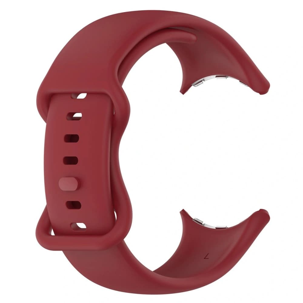 Bizon Strap Watch Silicone Google Pixel Uhr 3/Uhr 2/Uhr 1 41mm karminrot - 3