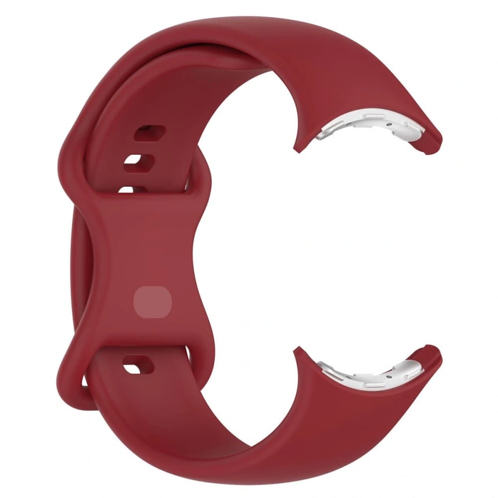 Bizon Strap Watch Silicone Google Pixel Uhr 3/Uhr 2/Uhr 1 41mm karminrot - 4