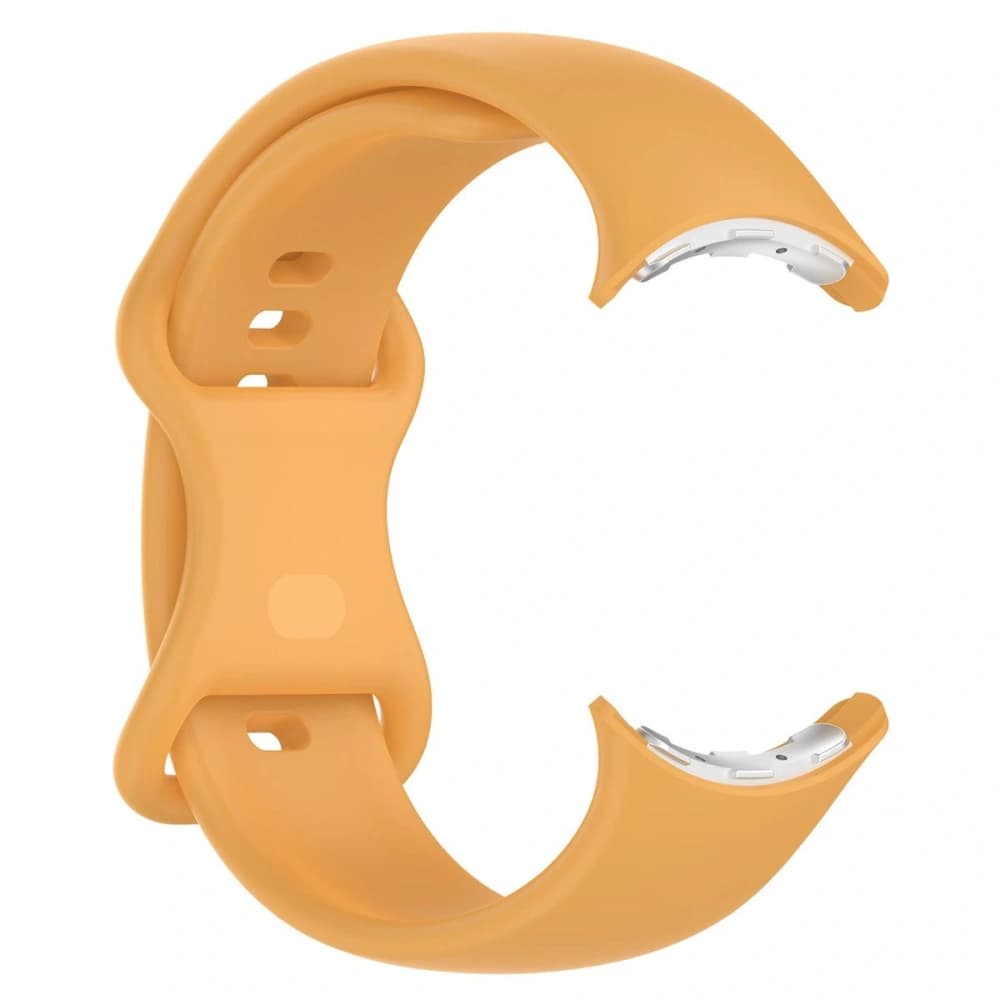 Bizon Strap Watch Silicone Google Pixel Watch 4 / 3 / 2 / 1 41mm yellow - 4