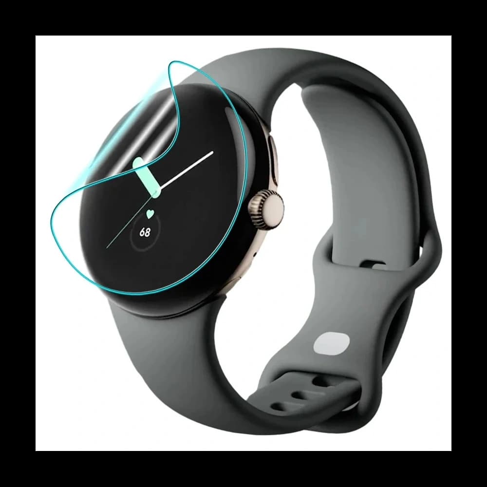 Bizon Glas Uhr Hydrogel Google Pixel Uhr 3 45 mm [2 PACK] - 3