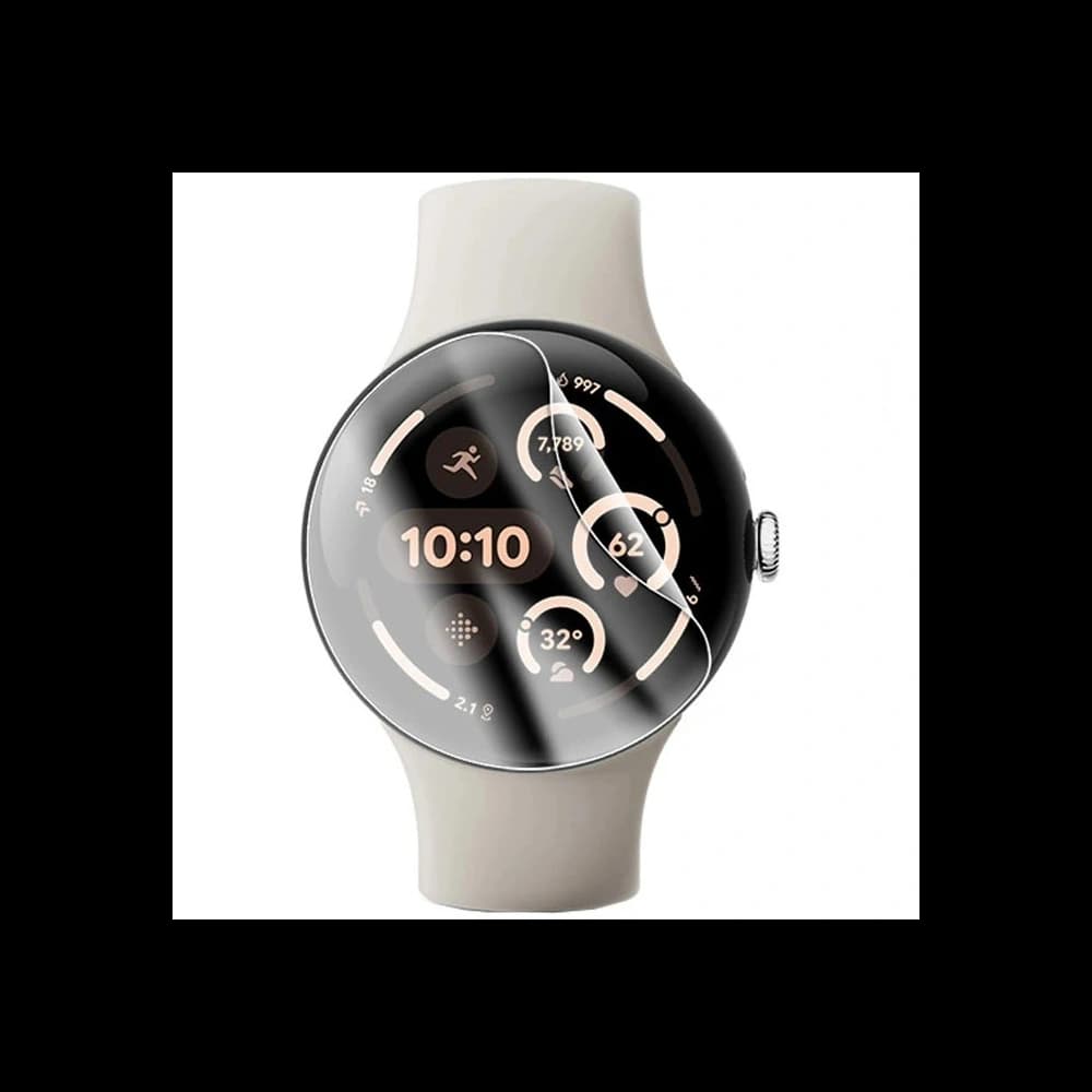 Bizon Glas Uhr Hydrogel Google Pixel Uhr 3 45 mm [2 PACK] - 6