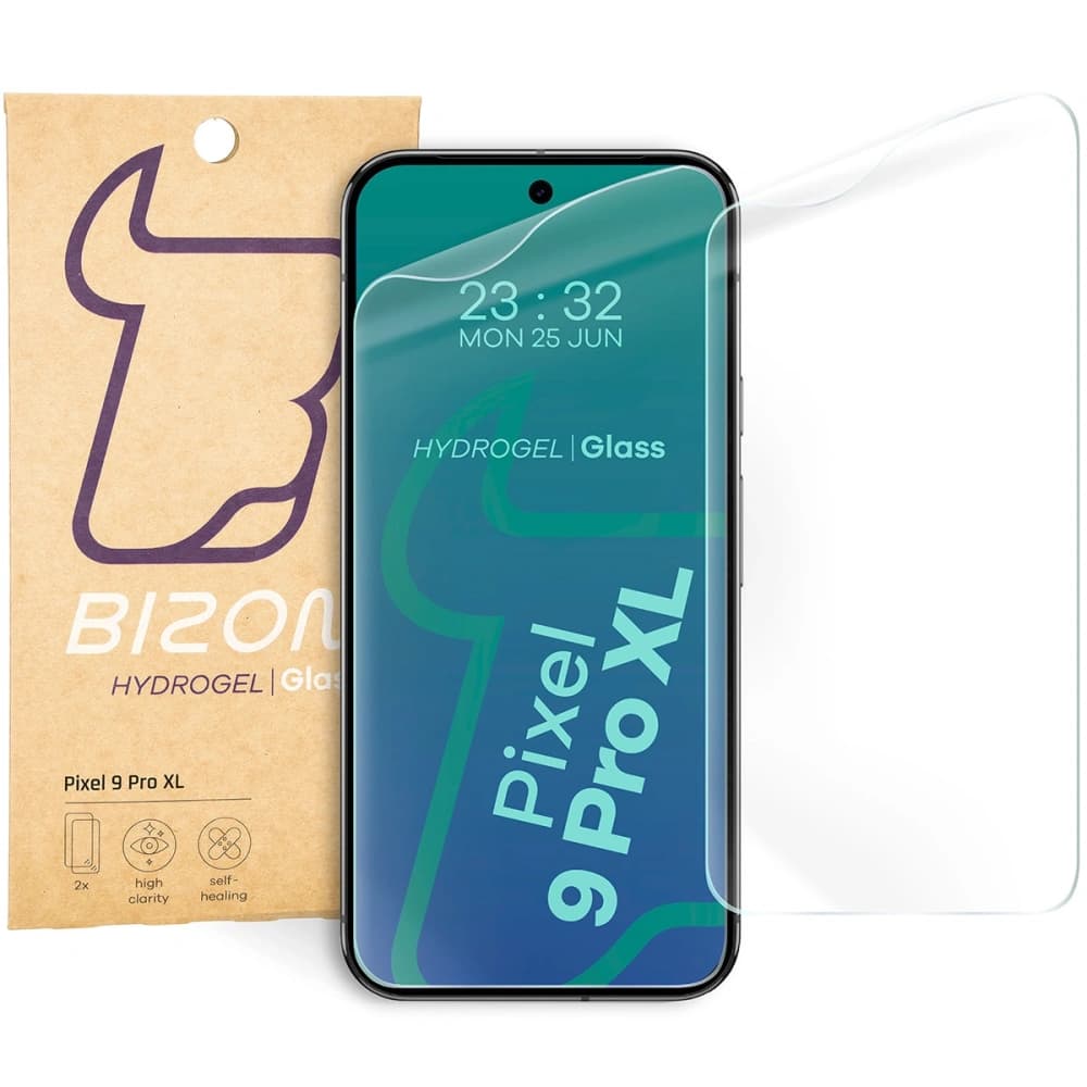 Bizon Glass Hydrogel Front Google Pixel 9 Pro XL [2 PACK] - 1