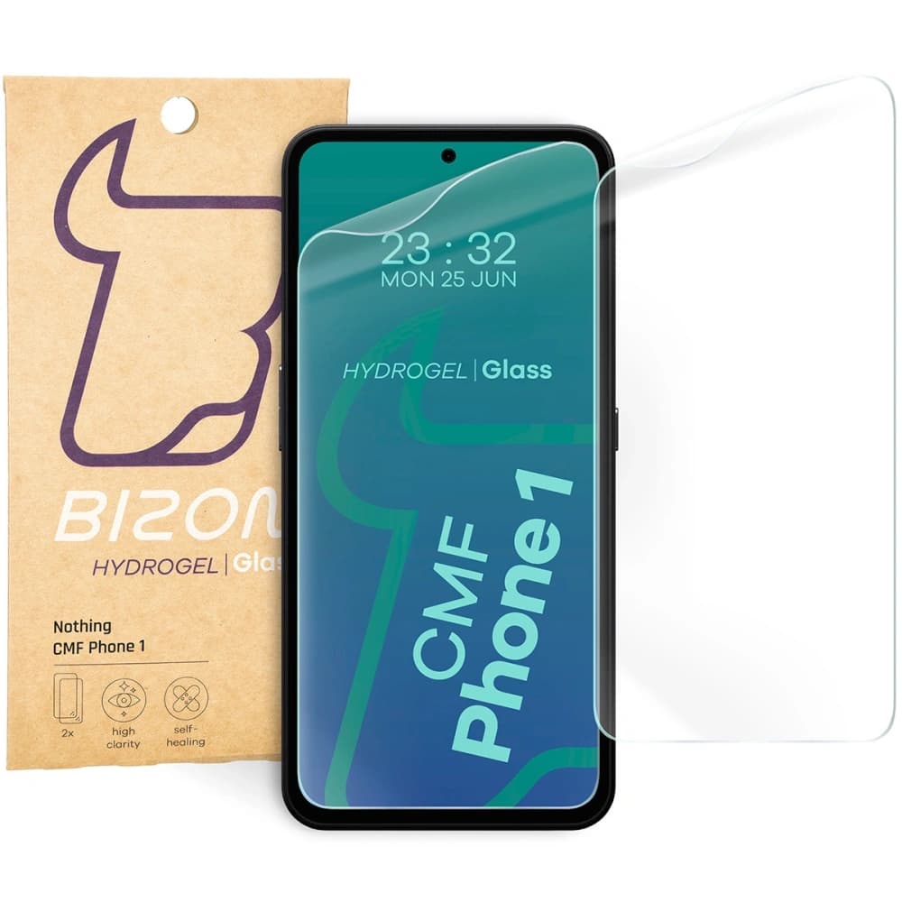Bizon Glass Hydrogel Front Nothing CMF Telefon 1 [2 PACK] - 1