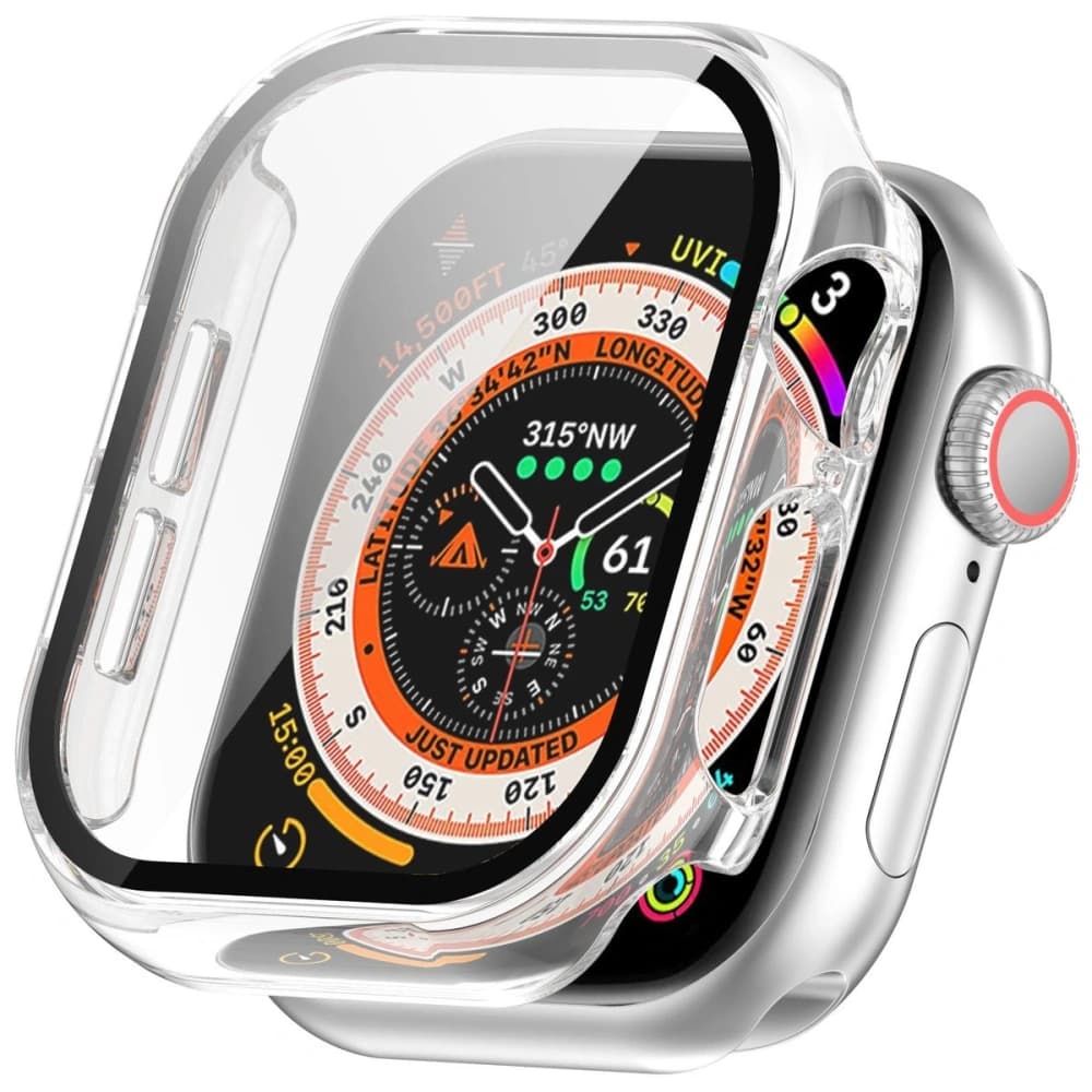 Etui ze szkłem do zegarka Bizon Case+Glass Watch do Apple Watch 10 / 11 42mm przeźroczyste - 4