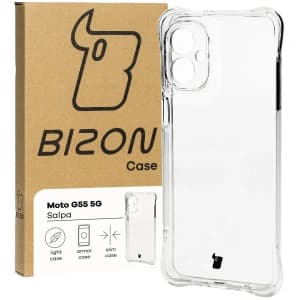 Elastický obal Bizon Case Salpa pro Motorola Moto G55 5G průhledný