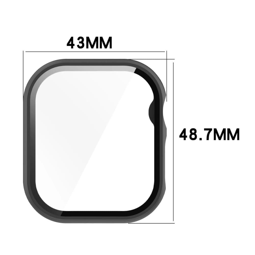 Bizon Case+Glass Watch Apple Watch 10 / 11 46mm black - 2