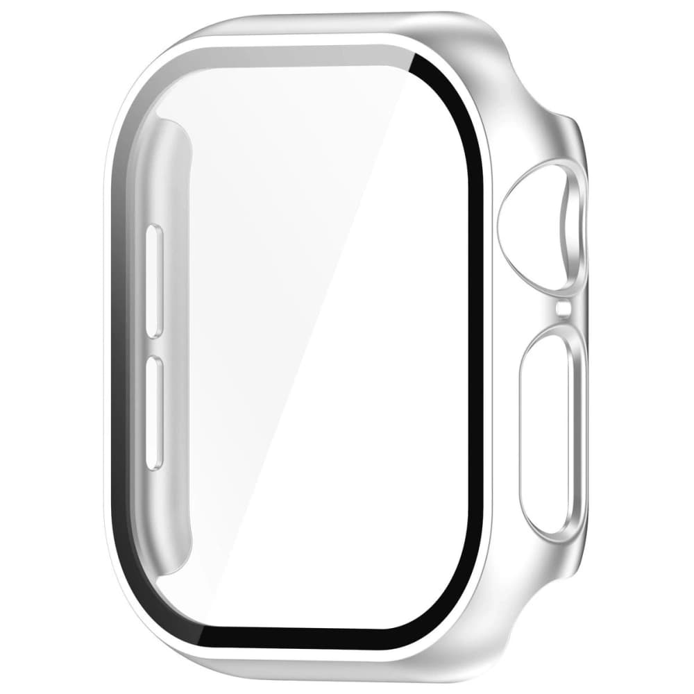 Etui se sklem na hodinky Bizon Case+Glass Watch pro Apple Watch 10 46mm stříbrné - 3