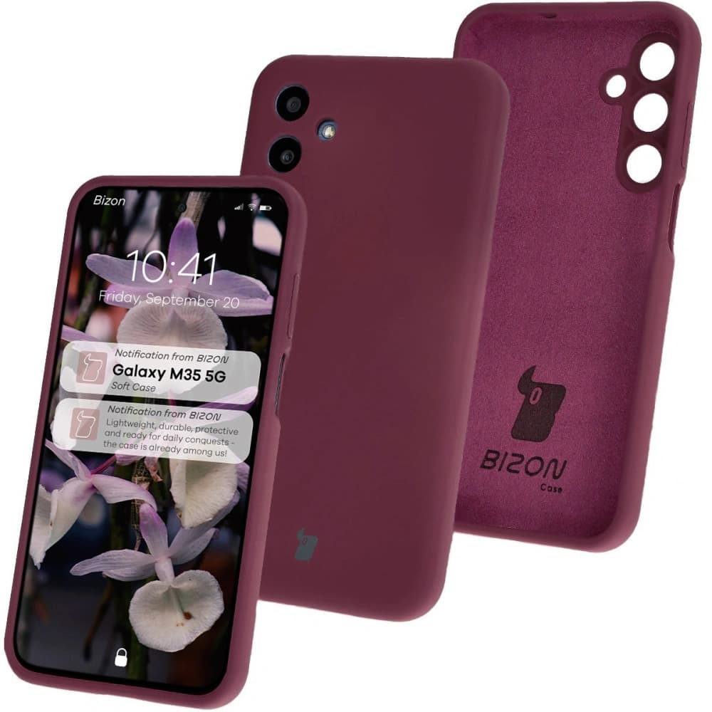 Bizon Soft Case Samsung Galaxy M35 5G dark purple - 1