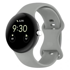Bizon Strap Watch Silicone Google Pixel Watch 4 / 3 (45mm) grey